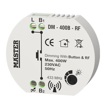Master - DM-400b-RF Dimmer Button remote control Lamp Accessories Onetrade